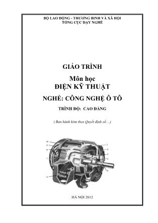 Giáo trình Điện kỹ thuật - Nghề Công nghệ ô tô