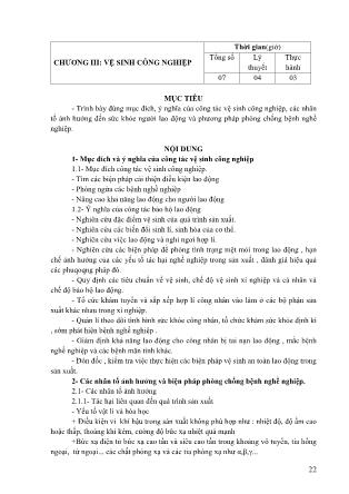 Giáo trình Nghề Hàn - Môn học 12: Kỹ thuật an toàn và bảo hộ lao động (Phần 2)
