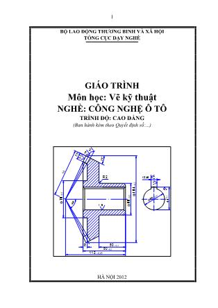 Giáo trình Vẽ kỹ thuật - Nghề Công nghệ ô tô